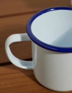 Enamelware Mug (Set Of 2) -MIUBOW Furniture Shop EnamelwareMug BlueRim Setof4 7446