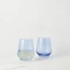 Stemless Wine Glass (Set Of 2) By Estelle Colored Glass