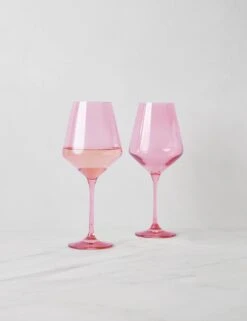 Stemware (Set Of 2) By Estelle Colored Glass -MIUBOW Furniture Shop EstelleColoredGlassWineGlass Blush Setof2 7905 a0bb0e42 e026 4e83 aa3f 0b3f4c08c812