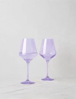 Stemware (Set Of 2) By Estelle Colored Glass -MIUBOW Furniture Shop EstelleColoredGlassWineGlass Lav