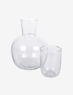 Seeded Glass Carafe Set