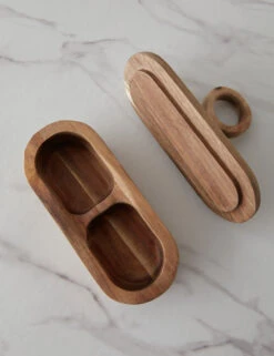 Gibson Divided Container With Lid 6 Gibson Divided Container With Lid -MIUBOW Furniture Shop GibsonDividedAcaciaWoodContainerwithLid 14468