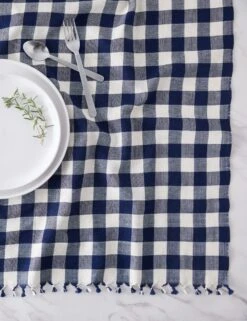 Gingham Tablecloth By Heather Taylor Home -MIUBOW Furniture Shop Gingham Indigo 15873