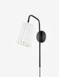 Cosette Plug-In Sconce -MIUBOW Furniture Shop HL476101 SBK