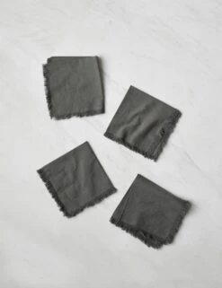 Essential Cotton Cocktail Napkins (Set Of 4) By Hawkins New York -MIUBOW Furniture Shop HawkinsNewYorkEssentialSetof4CottonCocktailNapkins Grey 6229 3b5acde5 bc7b 40e5 9167 15e7ffabba21