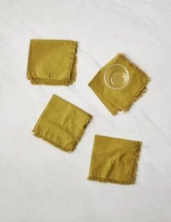 Essential Cotton Cocktail Napkins (Set Of 4) By Hawkins New York -MIUBOW Furniture Shop HawkinsNewYorkEssentialSetof4CottonCocktailNapkins Mustard 6239 1a61dd10 cc5c 44df ba7d e477b6a038c1