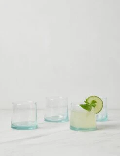 Recycled Glass Tumbler (Set Of 4) By Hawkins New York -MIUBOW Furniture Shop HawkinsNewYorkRecycledGlassTumbler Medium Setof4 2921