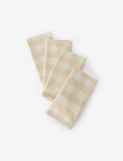 Gingham Napkins (Set Of 4) By Heather Taylor Home -MIUBOW Furniture Shop HeatherTaylorHomeGinghamNapkins setof4 Cream 7668 5e8d677d e633 4dd3 b46c 1f23a8722774