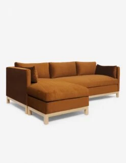 Hollingworth Sectional Sofa By Ginny Macdonald -MIUBOW Furniture Shop Hollingsworth Sectional Velvet Cognac 2 LAF