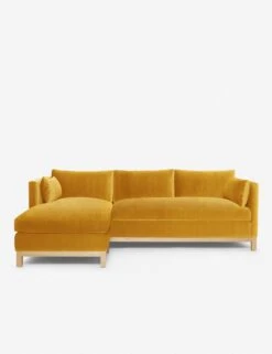 Hollingworth Sectional Sofa By Ginny Macdonald -MIUBOW Furniture Shop Hollingworth Sectional Velvet Golden Rod 6 LAF