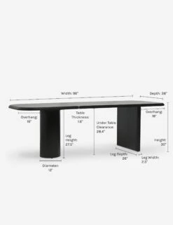 Archer Dining Table By Sarah Sherman Samuel -MIUBOW Furniture Shop IODiningTable Black 3403