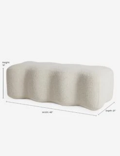 June Bench By Eny Lee Parker -MIUBOW Furniture Shop JuneBenchbyEnyLeeParker Ivory A0655308 2540 1