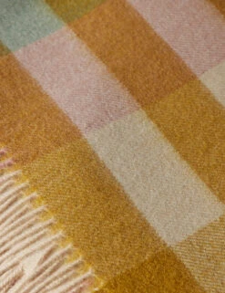 Lambswool Throw By Tartan Blanket Co -MIUBOW Furniture Shop LambswoolThrow PearBlossomCheckbyTartanBlanketCo 16160 Swatch SITECROP