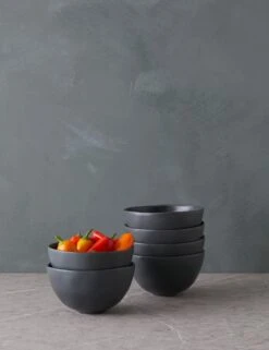 Livia Soup / Cereal Bowl (Set Of 6) By Costa Nova -MIUBOW Furniture Shop LiviaCerealBowl Setof6 byCasafina Black L0467320 2013
