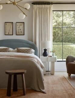 Newbery Platform Bed -MIUBOW Furniture Shop Lulu and Georgia Bedroom1 Evergreen 0262 LIFESTYLE Site Crop Lifestyle 3 3