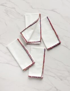 Fleur De Blanc Napkins (Set Of 4) By Atelier Saucier