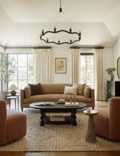 Fox Chandelier -MIUBOW Furniture Shop Lulu and Georgia LivingRoom1 Evergreen 0732 LIFESTYLE Site Crop Lifestyle d82b83f1 efa6 40e2 a71d 37b86f10b177