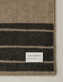 Checkered Wool Throw By Sarah Sherman Samuel -MIUBOW Furniture Shop Lulu and Georgia CheckeredThrowbySarahShermanSamuel Black Beige A0656785 151 Product