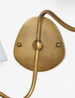 Magdalene Double Sconce 22 Magdalene Double Sconce -MIUBOW Furniture Shop MagdaleneDoubleSconceBrass WhiteShade 0019