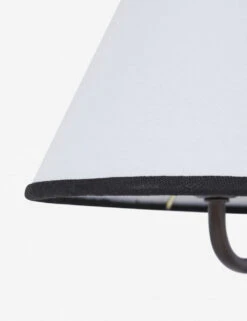 Magdalene Single Sconce -MIUBOW Furniture Shop MagdaleneSconceBronze BlackRimShade 0024