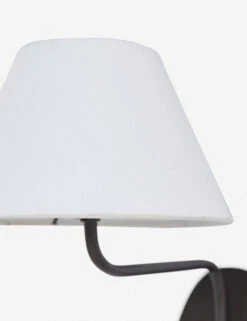 Magdalene Single Sconce -MIUBOW Furniture Shop MagdaleneSconceBronze WhiteShade 12745