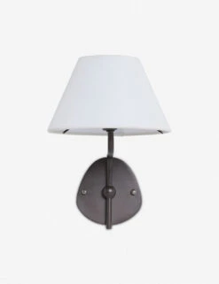 Magdalene Single Sconce -MIUBOW Furniture Shop MagdaleneSconceBronze WhiteShade 12747