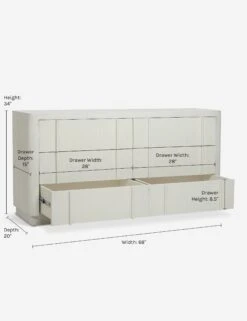 Merrit Dresser By Sarah Sherman Samuel -MIUBOW Furniture Shop MerritDresser Ivory 3427 1