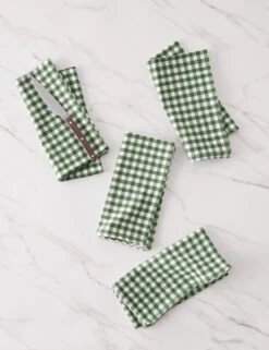 Mini Gingham Napkins (Set Of 4) By Heather Taylor Home 13 Mini Gingham Napkins (Set Of 4) By Heather Taylor Home -MIUBOW Furniture Shop MiniGingham Hunter napkins setof4 15995