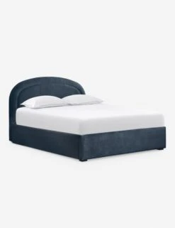 Newbery Platform Bed -MIUBOW Furniture Shop NewberyPlatformBed BlueVelvet Queen L04731295027 Product