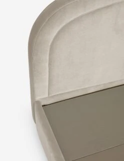 Newbery Platform Bed -MIUBOW Furniture Shop NewberyPlatformBed Oatmeal Velvet Queen L04731295031 Product