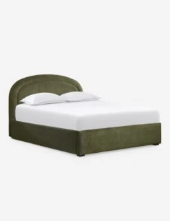 Newbery Platform Bed -MIUBOW Furniture Shop NewberyPlatformBed Olive Velvet Queen L04731295027 Product