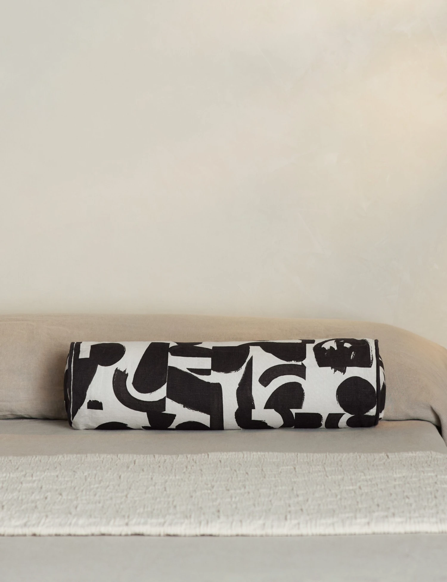 Organic Shapes Linen Bolster Pillow By Sarah Sherman Samuel 8 Organic Shapes Linen Bolster Pillow By Sarah Sherman Samuel - Image 8