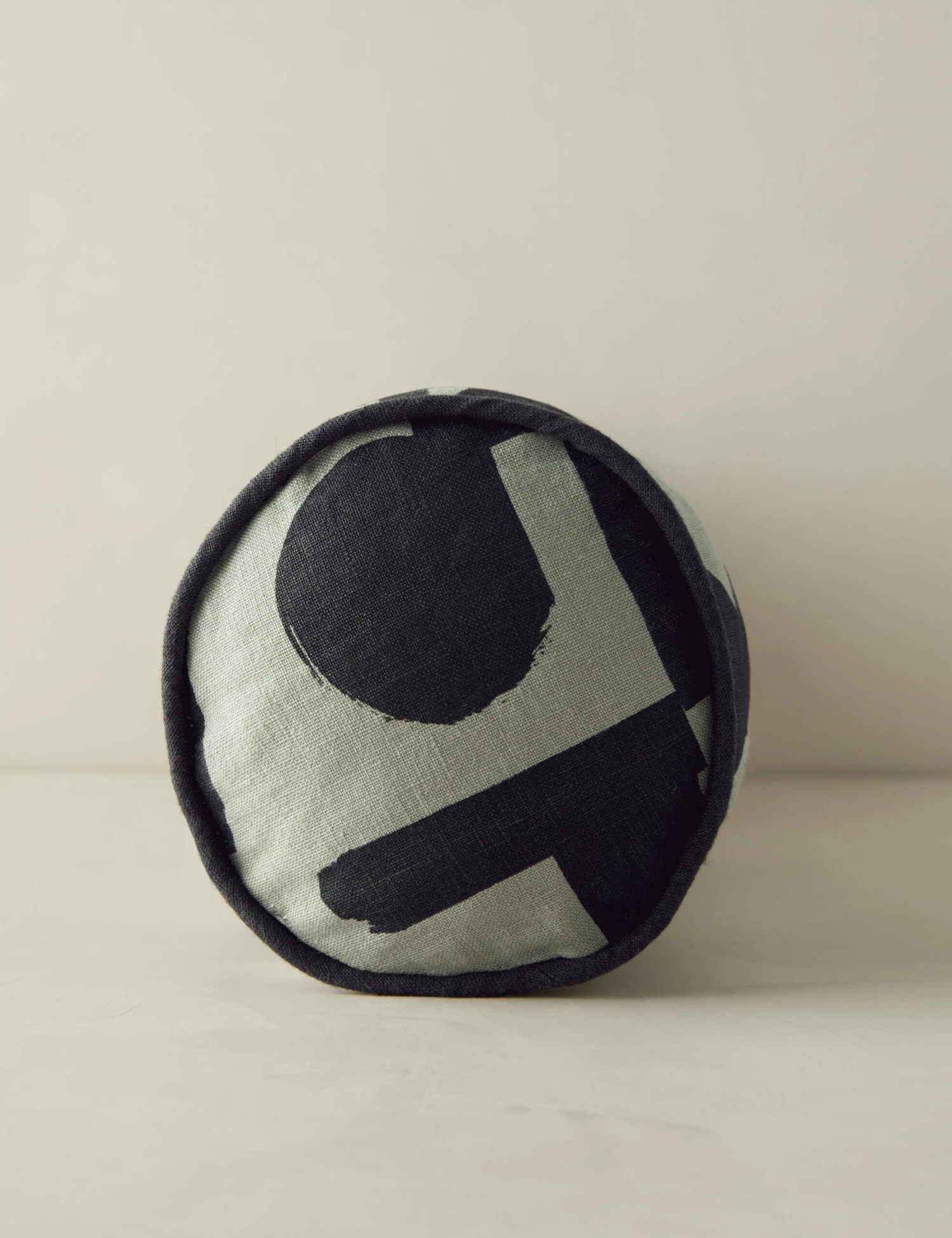 Organic Shapes Linen Bolster Pillow By Sarah Sherman Samuel 5 Organic Shapes Linen Bolster Pillow By Sarah Sherman Samuel - Image 5