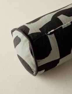 Organic Shapes Linen Bolster Pillow By Sarah Sherman Samuel 20 Organic Shapes Linen Bolster Pillow By Sarah Sherman Samuel -MIUBOW Furniture Shop OrganicShapesLinenBolsterPillow KhakiandBlackbySarahShermanSamuel A0656013B1128 Product