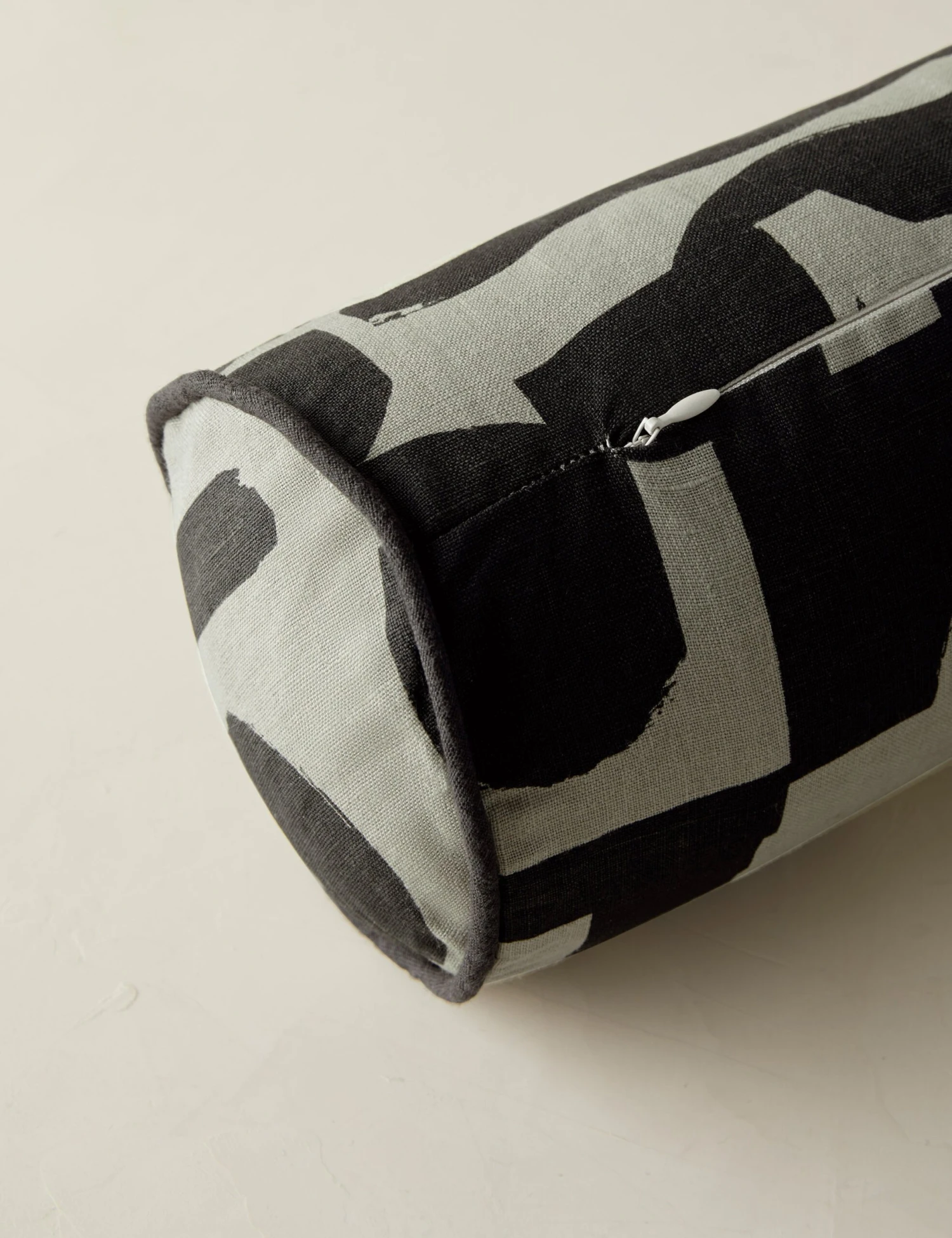 Organic Shapes Linen Bolster Pillow By Sarah Sherman Samuel 6 Organic Shapes Linen Bolster Pillow By Sarah Sherman Samuel - Image 6