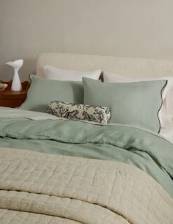 Essie Hemp Duvet Cover By Sarah Sherman Samuel -MIUBOW Furniture Shop OteliaHempDuvet Lichen Queen Full A0656696 4 Product