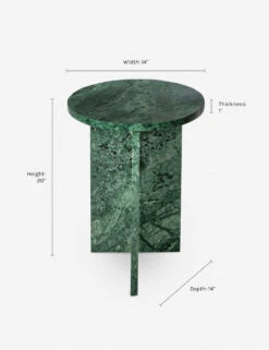 Biagio Round Side Table -MIUBOW Furniture Shop PJ 1021 16 70 DIMS