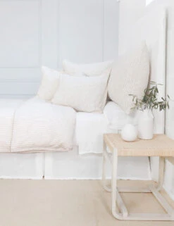 Connor Linen Cotton Duvet By Pom Pom At Home -MIUBOW Furniture Shop PomPomatHomeConnorDuvet IvoryandAmber