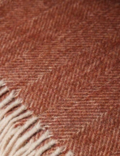 Recycled Wool Throw By Tartan Blanket Co 36 Recycled Wool Throw By Tartan Blanket Co -MIUBOW Furniture Shop RecycledWoolThrow RustHerringbonebyTartanBlanketCo 16089 Swatch SITECROP