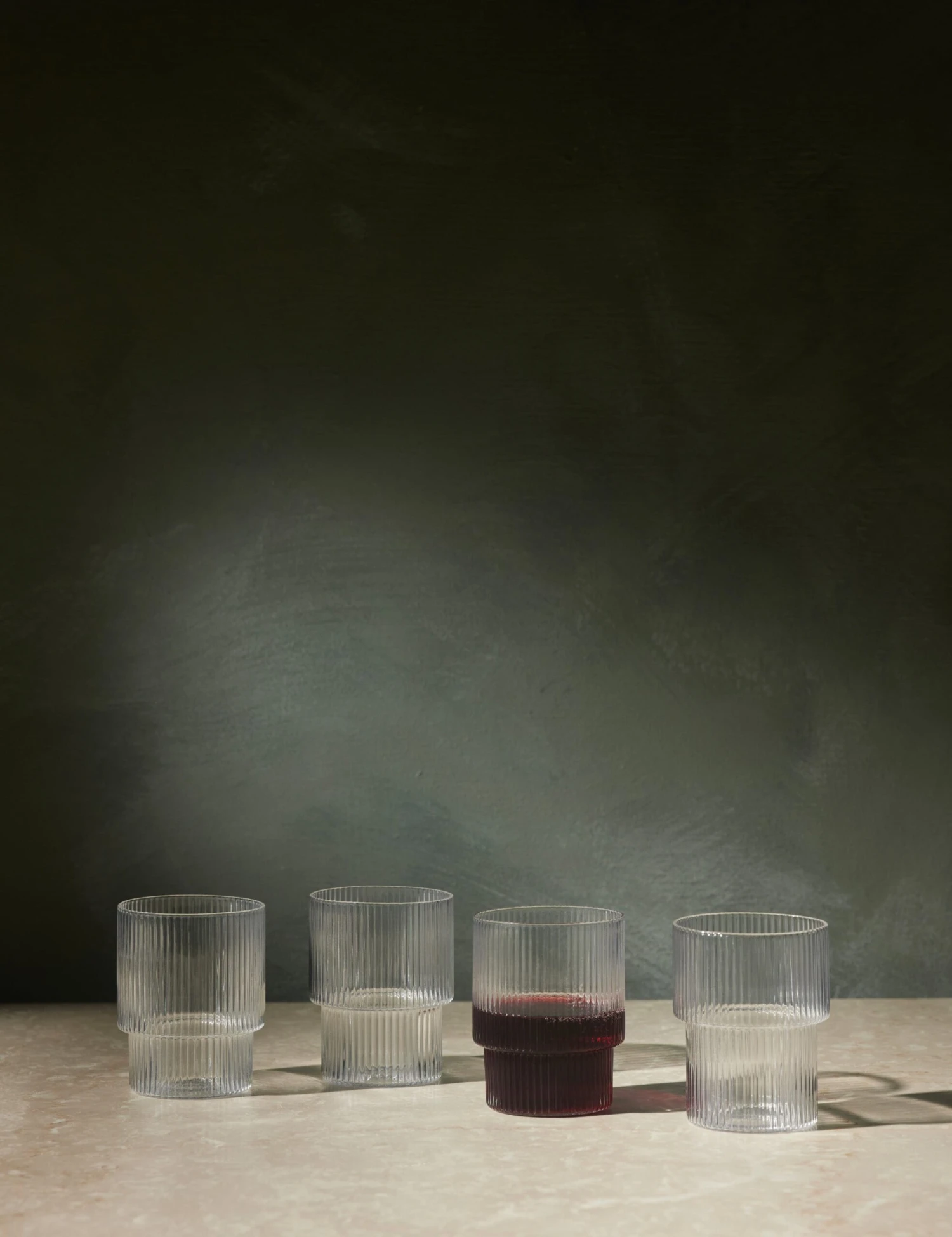 Ripple Glasses (Set Of 4) By Ferm Living 1 Ripple Glasses (Set Of 4) By Ferm Living