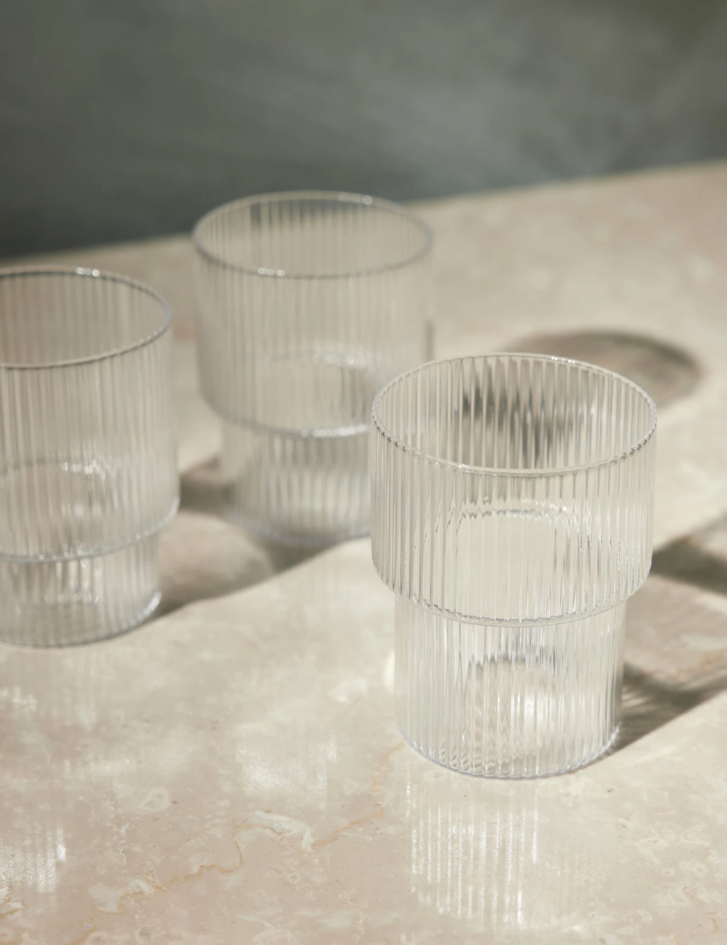 Ripple Glasses (Set Of 4) By Ferm Living 2 Ripple Glasses (Set Of 4) By Ferm Living - Image 2