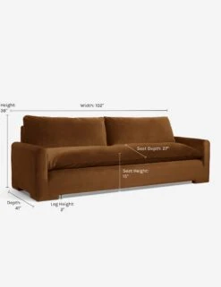 Rupert Sofa By Sarah Sherman Samuel -MIUBOW Furniture Shop RupartSofa Cognac 3355