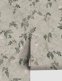 Scalamandre Irene Wallpaper By Sandberg -MIUBOW Furniture Shop S10112 Irene Olive green image1 RollShot SITECROP