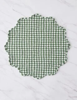 Scallop Placemats By Heather Taylor Home -MIUBOW Furniture Shop ScallopPlacemat Hunter 16017