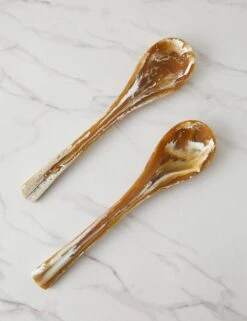 Spoons (Set Of 2) By Atlawa -MIUBOW Furniture Shop SetofSpoons 2pzs. 12x2.8 Horn 0149