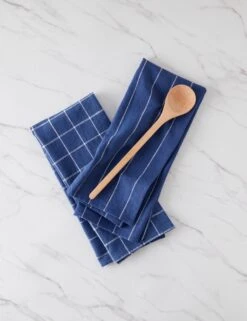 Simple Kitchen Towels (set Of 2) By Farmhouse Pottery -MIUBOW Furniture Shop SimpleKitchenTowels NavywithWhite 16262