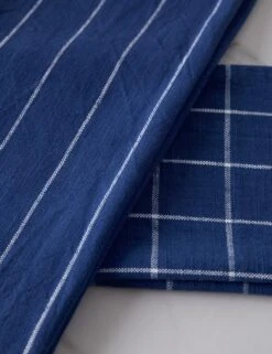 Simple Kitchen Towels (set Of 2) By Farmhouse Pottery -MIUBOW Furniture Shop SimpleKitchenTowels NavywithWhite 16324