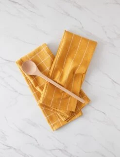 Simple Kitchen Towels (set Of 2) By Farmhouse Pottery -MIUBOW Furniture Shop SimpleKitchenTowels OchrewithWhite 16267