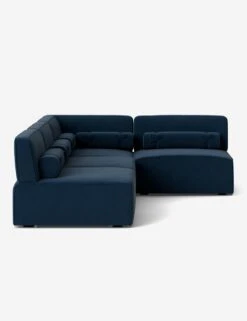 Solana Chaise Sectional Sofa By Eny Lee Parker -MIUBOW Furniture Shop SolanaChaiseSectionalSofa BlueVelvet120 WithBolster L0469135 Side 3RAF