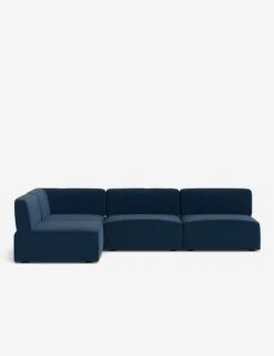 Solana Chaise Sectional Sofa By Eny Lee Parker -MIUBOW Furniture Shop SolanaChaiseSectionalSofa BlueVelvet120 WithoutBolster L0469135 Front 1